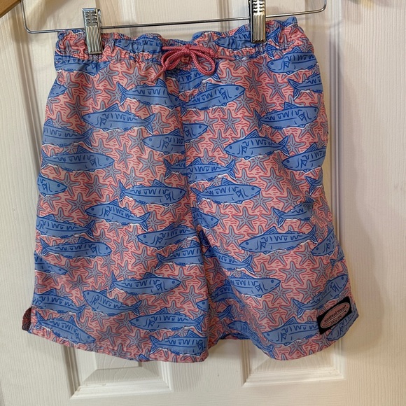 Vineyard Vines Other - Vineyard vines boys swim trunks fish size medium 10/12 Fun Preppy Classic Summer
